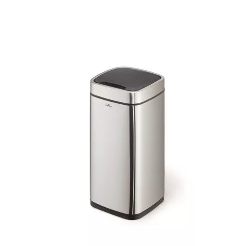 Szemetes, 21 l, szenzoros tetővel, DURABLE "NO TOUCH", ezüst