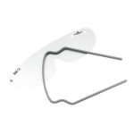 Szemvédő, víztiszta, cserélhető fóliával, DURABLE, grafitszürke