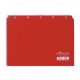 Regiszter, PP, A5, 25 részes, A-Z, DURABLE, piros