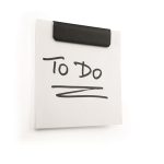 Jegyzettartó klip, öntapadó, mágneses, DURABLE "DURAFIX® CLIP", fekete