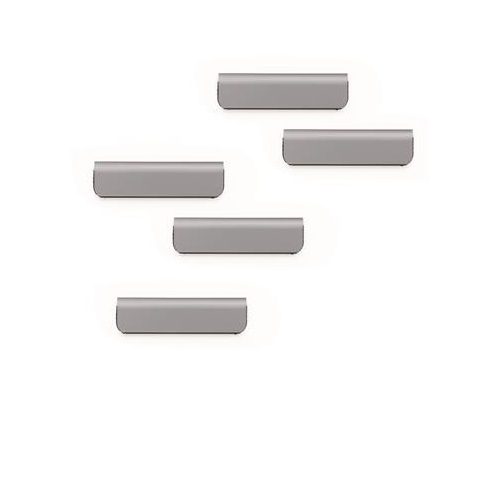 Jegyzettartó klip, öntapadó, mágneses, DURABLE "DURAFIX® CLIP", ezüst