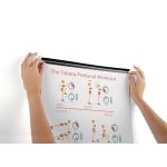 Irattartó mágnes, tekercsben, 5 m, öntapadó hátlappal, DURABLE "DURAFIX® ROLL", ezüst