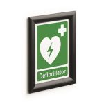 Posztertábla, fali, A5, alumínium keret, DURABLE, fekete