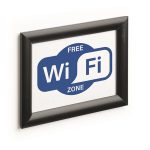 Posztertábla, fali, A5, alumínium keret, DURABLE, fekete