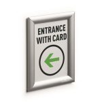 Posztertábla, fali, A5, alumínium keret, DURABLE