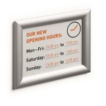 Posztertábla, fali, A5, alumínium keret, DURABLE