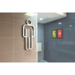 Posztertábla, fali, A4, alumínium keret, DURABLE, fekete