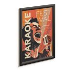 Posztertábla, fali, A3, alumínium keret, DURABLE, fekete