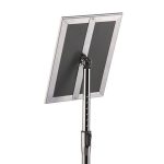 Posztertábla, állványos, A4, alumínium keret, DURABLE