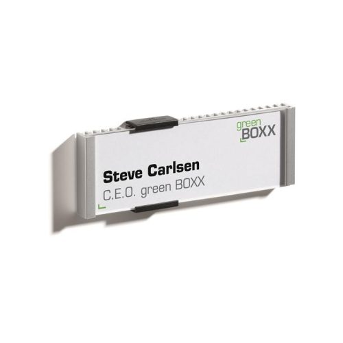 Információs tábla, 149x52,5 mm, DURABLE "INFO SIGN", ezüst