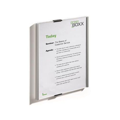 Információs tábla, 210x297 mm, DURABLE "INFO SIGN", ezüst