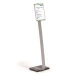 Padlóállvány, A4, DURABLE "INFO SIGN", ezüst