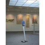 Padlóállvány, A4, DURABLE "INFO SIGN", ezüst