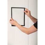 Infokeret, A4, elektrosztatikus, DURABLE "DURAFRAME® SUN", fekete