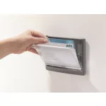 Információs tábla, 149x52,5 mm, DURABLE "CLICK SIGN", kék