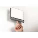 Információs tábla, 149x52,5 mm, DURABLE "CLICK SIGN", kék