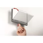 Információs tábla, 149x52,5 mm, DURABLE "CLICK SIGN", kék