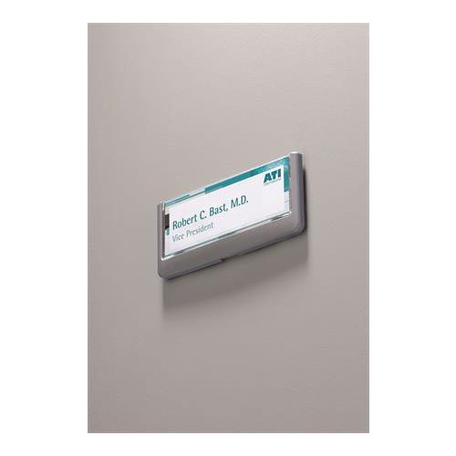 Információs tábla, 149x52,5 mm, DURABLE "CLICK SIGN", szürke