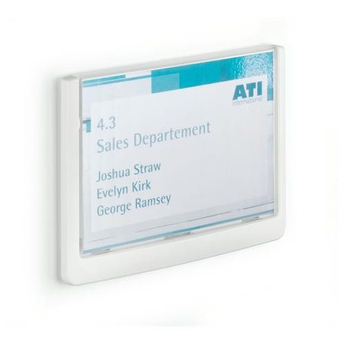 Információs tábla, 149x105,5 mm, DURABLE "CLICK SIGN", fehér