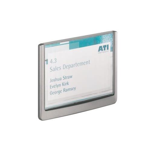 Információs tábla, 149x105,5 mm, DURABLE "CLICK SIGN", szürke