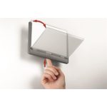 Információs tábla, 149x105,5 mm, DURABLE "CLICK SIGN", szürke