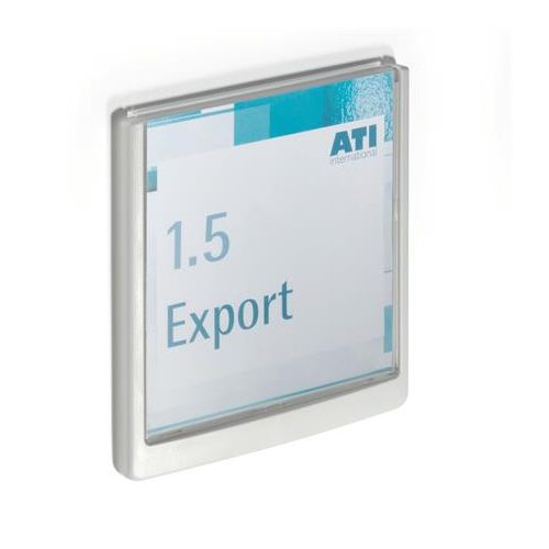 Információs tábla, 149x148,5 mm, DURABLE "CLICK SIGN", fehér