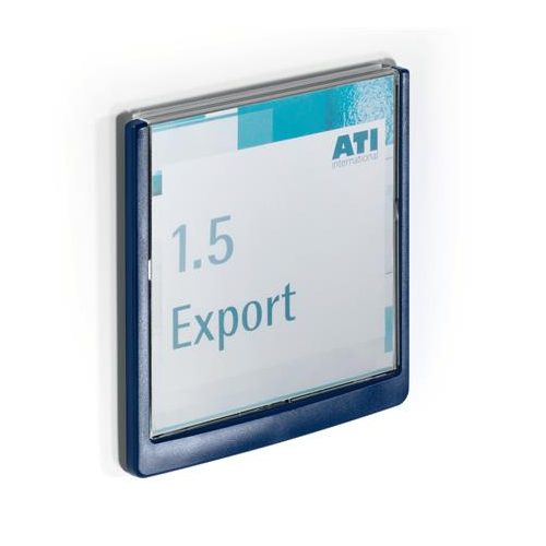 Információs tábla, 149x148,5 mm, DURABLE "CLICK SIGN", kék