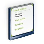 Információs tábla, 149x148,5 mm, DURABLE "CLICK SIGN", kék