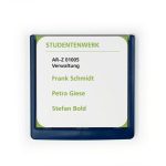 Információs tábla, 149x148,5 mm, DURABLE "CLICK SIGN", kék