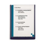 Információs tábla, 210x297 mm, DURABLE „CLICK SIGN”, kék