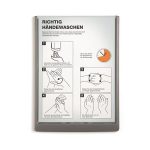 Információs tábla, 210x297 mm, DURABLE „CLICK SIGN”, szürke