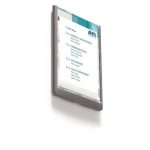 Információs tábla, 210x297 mm, DURABLE „CLICK SIGN”, szürke