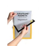 Infokeret, A4, mágneses, DURABLE "DURAFRAME® MAGNETIC", sárga