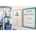 Infokeret, A4, mágneses, DURABLE "DURAFRAME® MAGNETIC", sárga