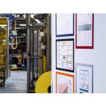 Infokeret, A4, mágneses, DURABLE "DURAFRAME® MAGNETIC", narancs