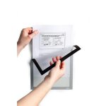 Infokeret, A4, mágneses, DURABLE "DURAFRAME® MAGNETIC", ezüst