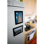 Infokeret, öntapadó, A6, DURABLE "DURAFRAME®", fekete