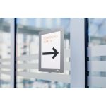 Infokeret, öntapadó, A6, DURABLE "DURAFRAME®", ezüst