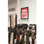 Infokeret, A5, öntapadó háttal, mágneses előlappal, DURABLE "DURAFRAME", ezüst-fekete