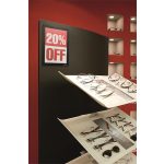 Infokeret, A5, öntapadó háttal, mágneses előlappal, DURABLE "DURAFRAME", ezüst-fekete