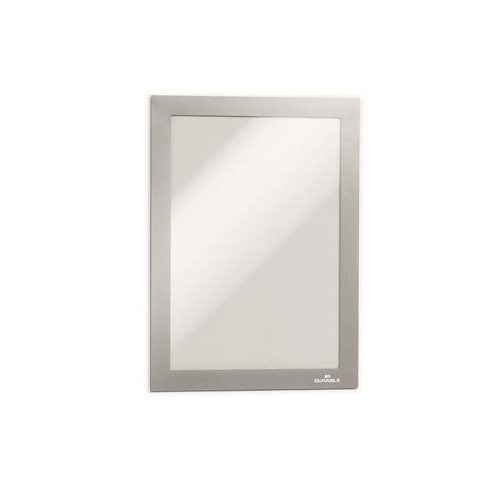 Infokeret, A5, öntapadó háttal, mágneses előlappal, DURABLE "DURAFRAME", ezüst-ezüst