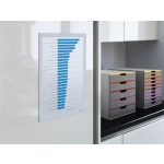 Infokeret, A4, öntapadó háttal, DURABLE "DURAFRAME®", fehér