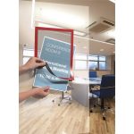Infokeret, A4, öntapadó háttal, DURABLE "DURAFRAME®", piros