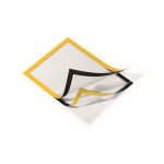 Infokeret, A4, öntapadó háttal, DURABLE "DURAFRAME®", sárga