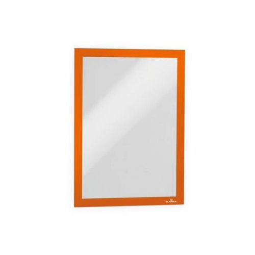 Infokeret, A4, öntapadó háttal, DURABLE "DURAFRAME®", narancs