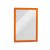 Infokeret, A4, öntapadó háttal, DURABLE "DURAFRAME®", narancs