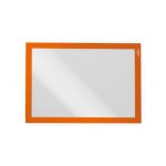 Infokeret, A4, öntapadó háttal, DURABLE "DURAFRAME®", narancs