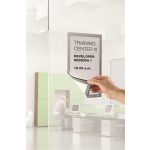 Infokeret, A4, öntapadó háttal, DURABLE "DURAFRAME®", ezüst