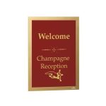 Infokeret, A4, öntapadó háttal, DURABLE "DURAFRAME®", arany