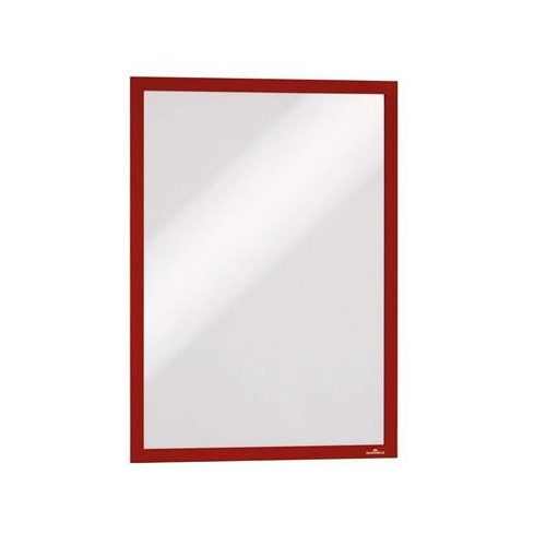 Infokeret, A3, öntapadó háttal, DURABLE "DURAFRAME®", piros
